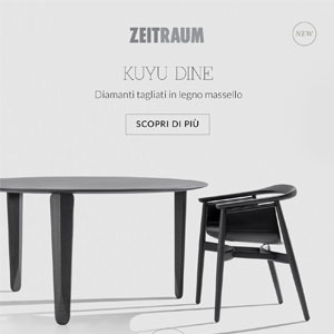 Tavolo KUYU DINE: diamanti tagliati in legno massiccio by Zeitraum
