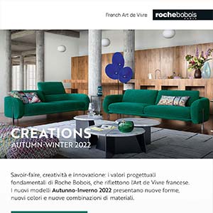 Roche Bobois, nuova collezione Autunno-Inverno 2022