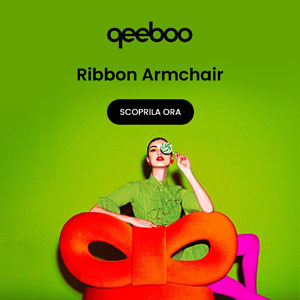 Qeeboo, Ribbon armchair: un comodo fiocco dal forte appeal femminile
