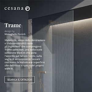 Cabine doccia walk-in dalle texture uniche e 3D: Trame by Cesana