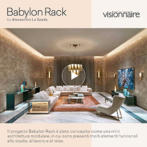 Mini architettura modulare per studio, lavoro e relax: Babylon Rack by Visionnaire