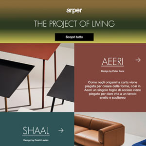 Arper, The project of living: scarica i cataloghi delle collezioni 2022
