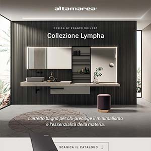 L'arredo bagno che predilige minimalismo ed essenzialit� della materia: collezione Lympha Altamarea