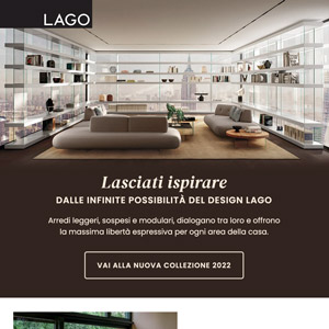 Leggerezza e modularit� degli arredi LAGO per ogni area della casa