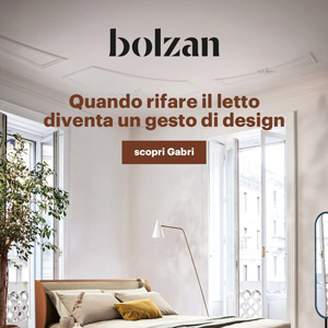 Letto Gabri di Bolzan: classico per materiali e finiture, contemporaneo nelle linee