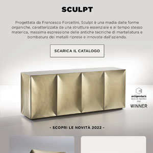 De Castelli Sculpt: la madia dalle forme organiche e dalla struttura essenziale