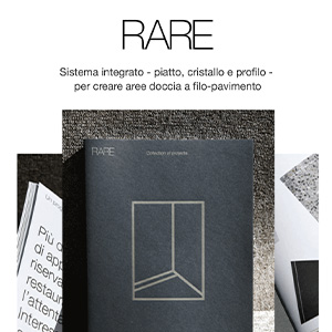 Sistema doccia integrato personalizzabile RARE: infinite possibilit� d'applicazione