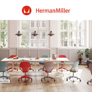 Sedute per ufficio Zeph di Herman Miller: design di met� secolo ed ergonomia contemporanea
