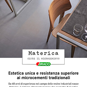 Materica by Draco: microcementi per il restyling in soli 2 mm di spessore