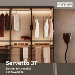 Appendiabiti saliscendi Servetto: il movimento ammortizzato con meccanismo soft close
