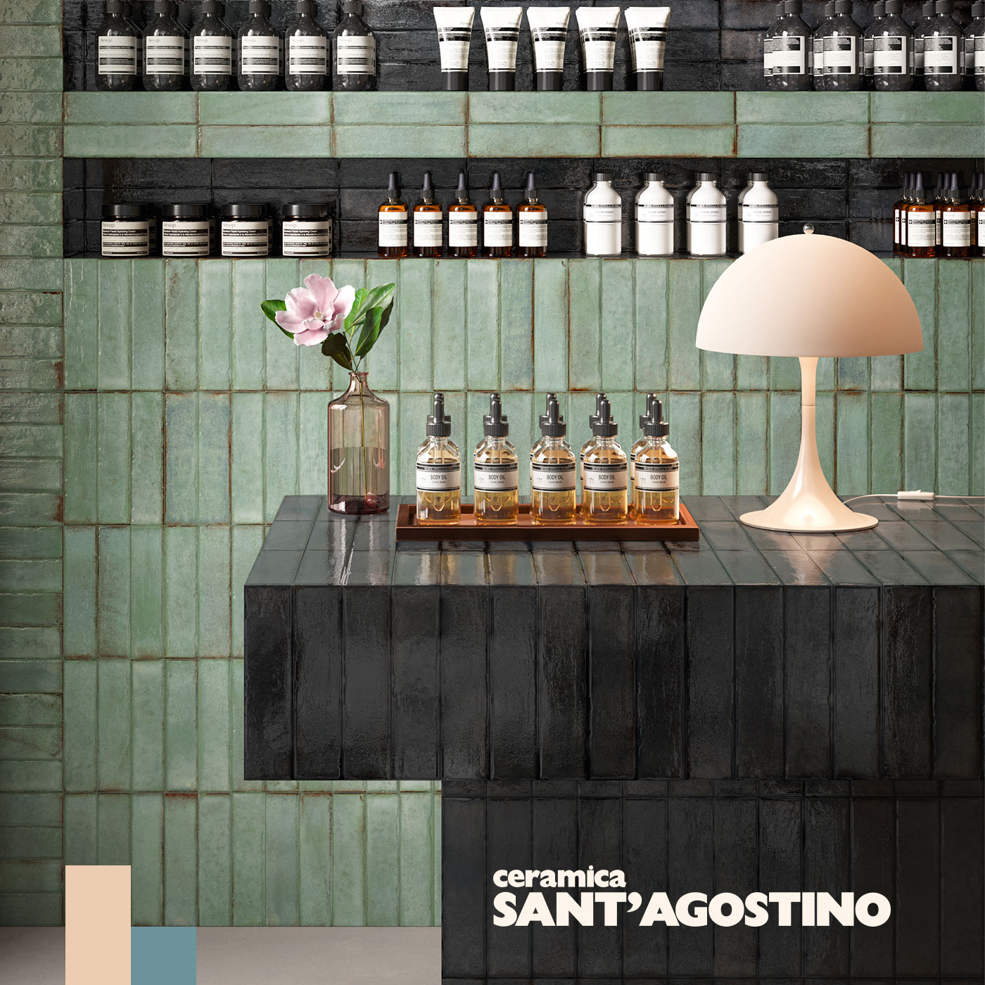 Ceramica Sant'Agostino TETRIS: il motivo a muretto in gr�s porcellanato dalle infinite possibilit�