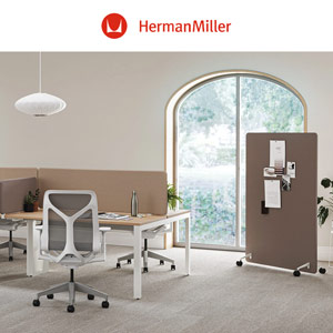 Herman Miller schermi acustici divisori Bound. Per ritrovare la concentrazione in ufficio