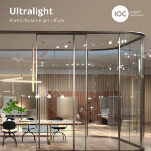 Sistema di pareti divisorie in vetro: organizza l'ufficio con Ultralight di IOC project partners