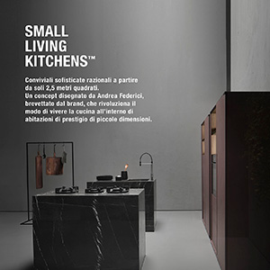Small Living Kitchens Falper: un nuovo concept di cucina