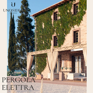 Pergola Elettra Unosider: l'eleganza del ferro forgiato, la comodit� dell'apertura elettrica