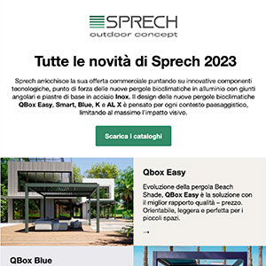 Nuove pergole bioclimatiche Sprech: scopri le novit� 2023