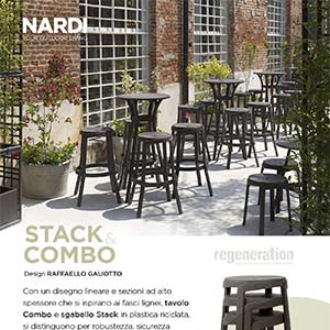Stack e Combo: la collezione in plastica riciclata e riciclabile al 100% by Nardi