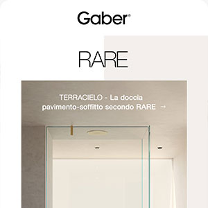 Sistema doccia a tutta altezza totalmente personalizzabile: Terracielo by RARE