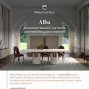 Tavoli Dione e Alba by Paolo Castelli: artigianalit� e innovazione tecnologica