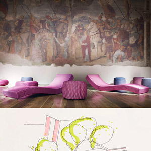 Paola Lenti, la riedizione della chaise longue Wave in anteprima alla Milano Design Week