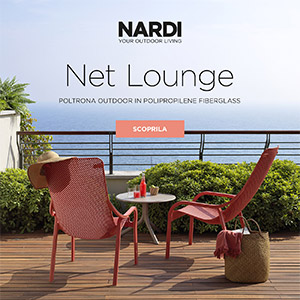 Poltrona outdoor Net Lounge di Nardi, un'onda di relax. Scoprila al Fuorisalone