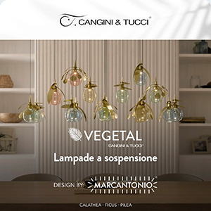 Lampade a sospensione ispirate alle foglie: Vegetal di Cangini & Tucci