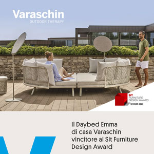 Il Daybed Emma di Varaschin vincitore ai Sit Furniture Design Award 