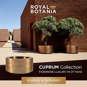 Fioriere luxury di alta gamma: Cuprum by Royal Botania