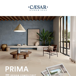 Prima, Ceramiche Caesar: richiamo all'argilla con accento contemporaneo