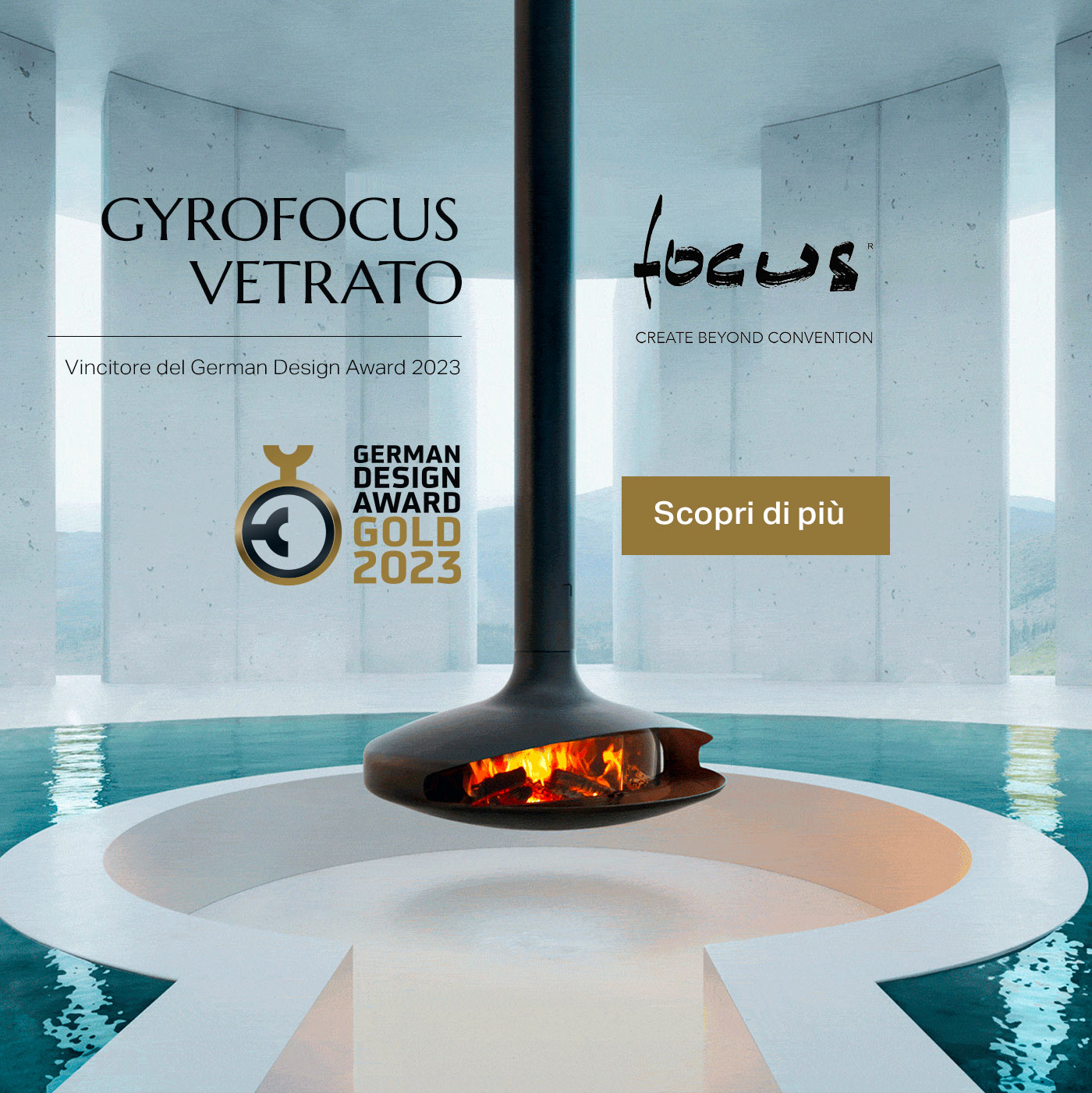 Gyrofocus vetrato: 50 anni di successo confermati con la vittoria del German Design Awards 2023