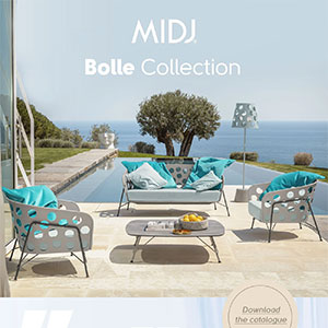 Midj, Bolle Collection: arredi outdoor dall'estetica morbida e giocosamente accattivante