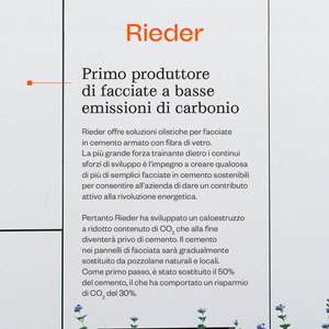 Rieder, sistemi di facciata in cemento armato con fibra di vetro  