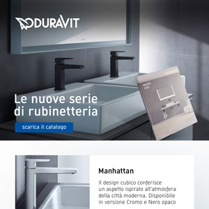 Le tre nuove serie di rubinetteria di Duravit - Wave, Circle e Manhattan