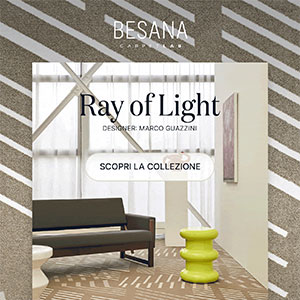 Moquette ispirate alla luce del sole sulla parete: Ray of Light by Besana Carpet Lab