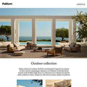 Ketch, la collezione di sedute Poliform Outdoor ispirata al mondo della nautica