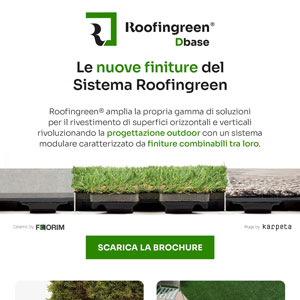 Nuove finiture del Sistema Roofingreen: rivestimenti outdoor modulari