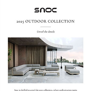 Nuovo catalogo 2025 Outdoor Collection di Snoc. Svela i dettagli