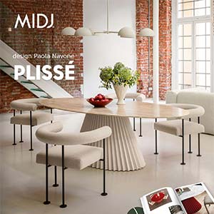 Tavoli in&oudoor ispirati ai motivi plissettati anni '50-'60: scopri Pliss� collection by Midj