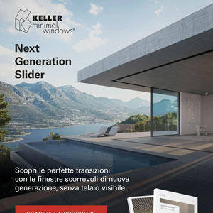 NGS Keller minimal windows: finestre scorrevoli di nuova generazione senza telaio