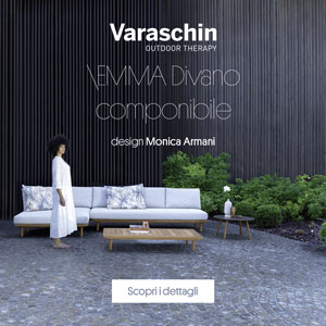 Nuovo divano modulare outdoor Emma by Varaschin