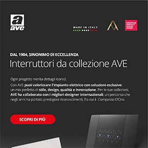 Interruttori da collezione AVE per i tuoi progetti