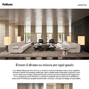 Scopri Ernest, il divano di Poliform che unisce design e comfort assoluto
