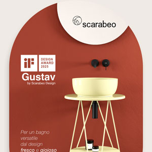 Gustav by Scarabeo: per un bagno dal design fresco e gioioso