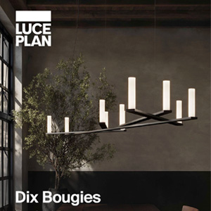 Lampada Dix Bougies di Luceplan, uno chandelier contemporaneo