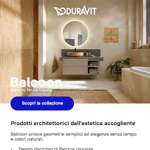 Collezione bagno Balcoon di Duravit: geometrie essenziali e colori senza tempo