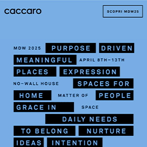 No-Wall House 2025 by Caccaro: Matter of Space al Salone del Mobile