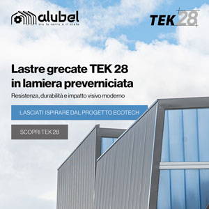 Lastre grecate TEK 28, per progetti che uniscono tecnologia, estetica e funzionalità