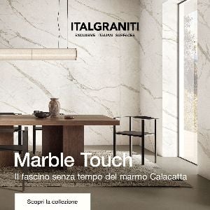 Marble Touch di Italgraniti: il fascino senza tempo del marmo Calacatta