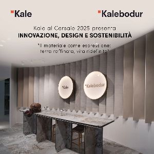 Kale a Cersaie 2025, lastre in gres porcellanato di grande formato: 