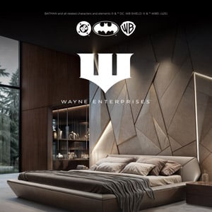Camera da letto WAYNE Enterprises Home Collection di Formitalia con Warner Bros